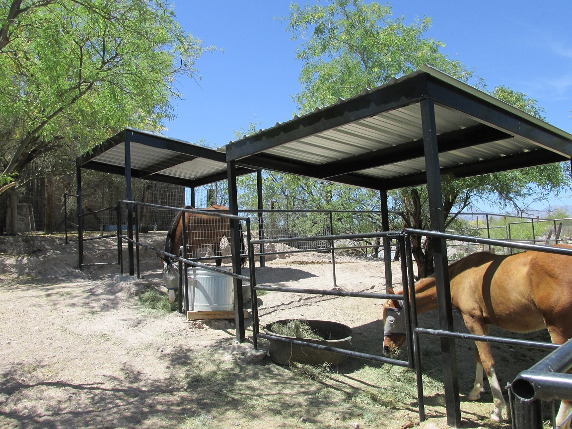 Covered Horse Stalls Installed In Arizona 