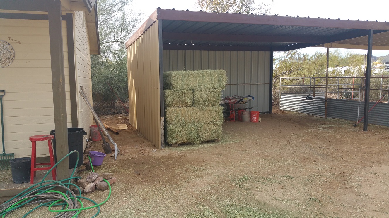 Covered Horse Stalls Installed In Arizona 