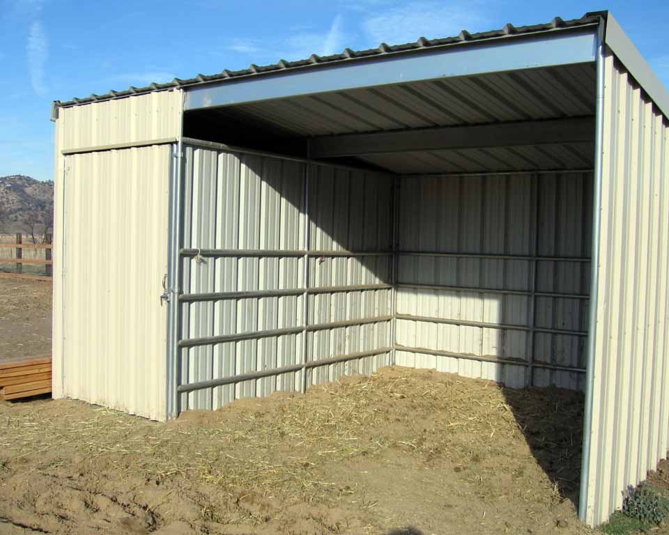 ... Arizona Livestock Shelter, Metal Sheds, For Sale, Installation